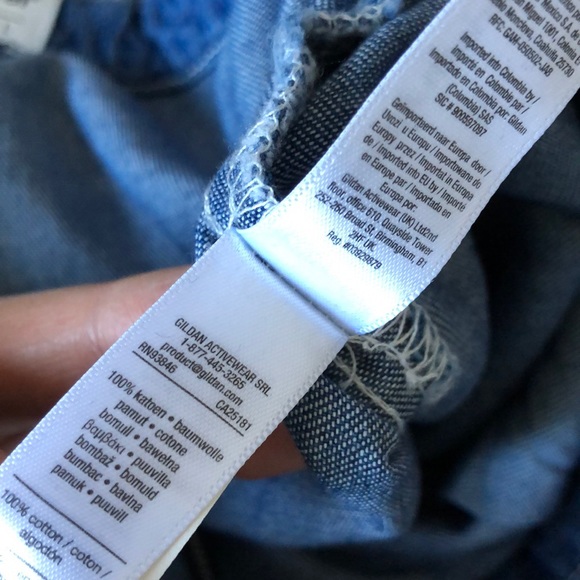 American apparel denim color wide leg overalls - Picture 8 of 8